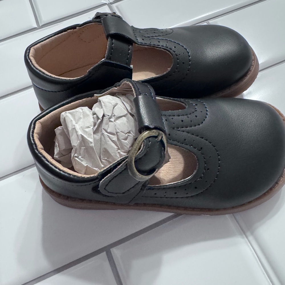 Classic Black Kids Shoes